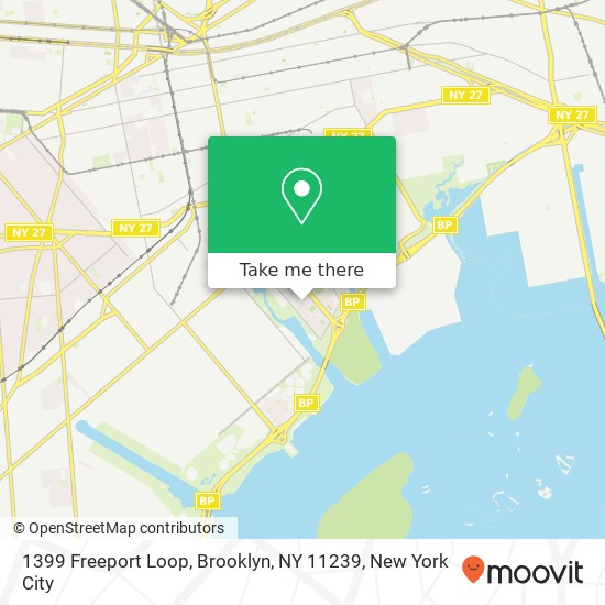 Mapa de 1399 Freeport Loop, Brooklyn, NY 11239
