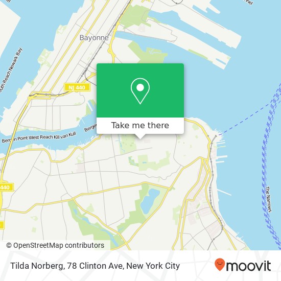 Mapa de Tilda Norberg, 78 Clinton Ave