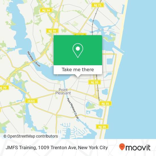 Mapa de JMFS Training, 1009 Trenton Ave