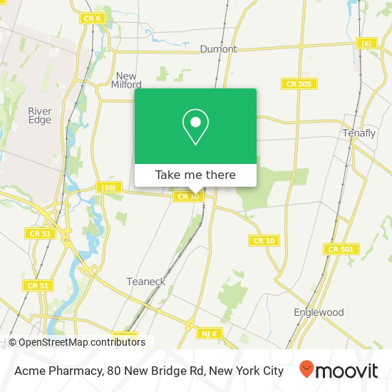 Mapa de Acme Pharmacy, 80 New Bridge Rd