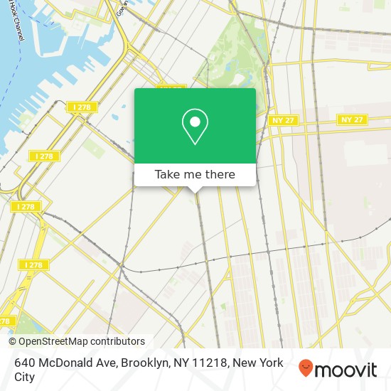 640 McDonald Ave, Brooklyn, NY 11218 map