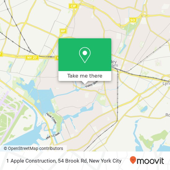 Mapa de 1 Apple Construction, 54 Brook Rd