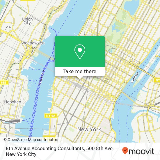 8th Avenue Accounting Consultants, 500 8th Ave map