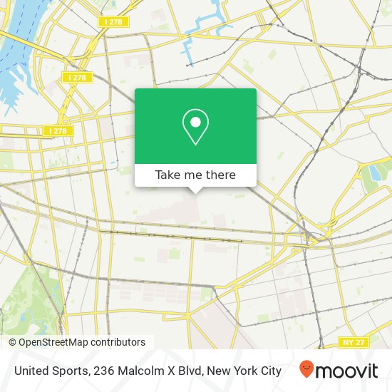 United Sports, 236 Malcolm X Blvd map