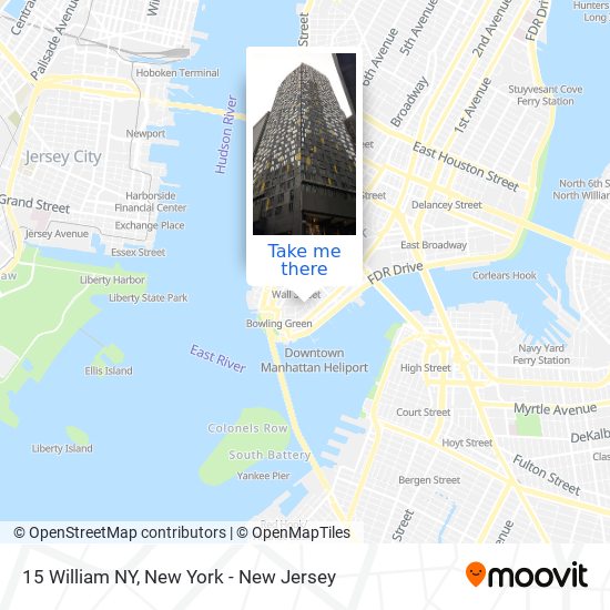 15 William NY map
