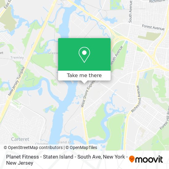 Planet Fitness - Staten Island - South Ave map