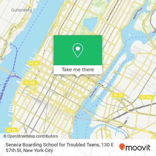 Seneca Boarding School for Troubled Teens, 130 E 57th St map