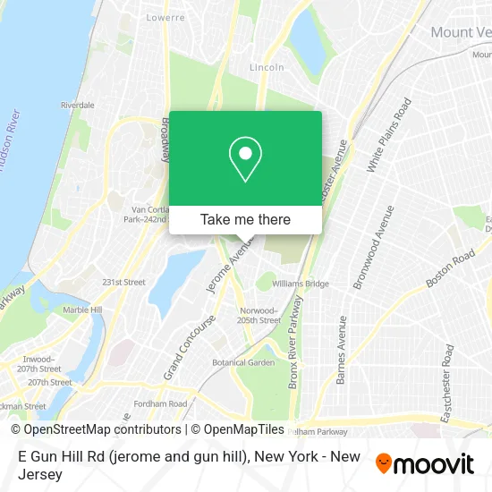 E Gun Hill Rd (jerome and gun hill) map