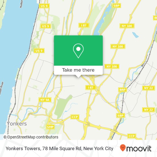 Mapa de Yonkers Towers, 78 Mile Square Rd