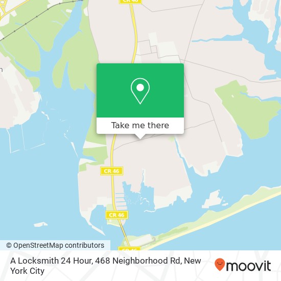 A Locksmith 24 Hour, 468 Neighborhood Rd map