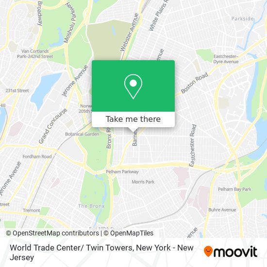 World Trade Center/ Twin Towers map