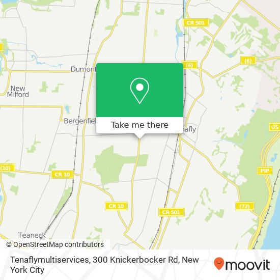 Mapa de Tenaflymultiservices, 300 Knickerbocker Rd