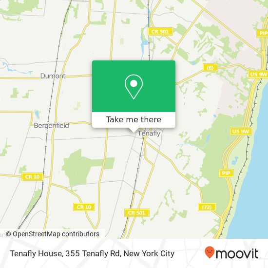 Tenafly House, 355 Tenafly Rd map