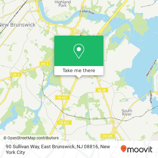 90 Sullivan Way, East Brunswick, NJ 08816 map
