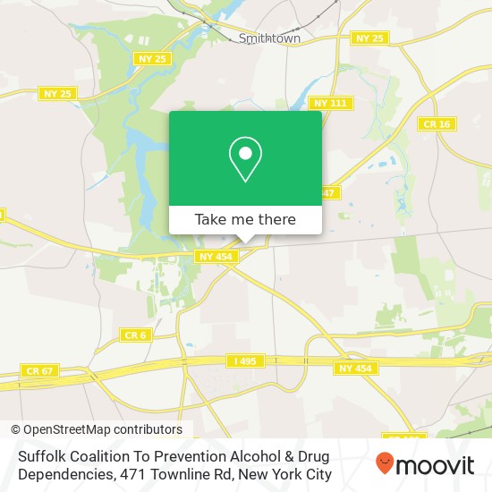 Suffolk Coalition To Prevention Alcohol & Drug Dependencies, 471 Townline Rd map