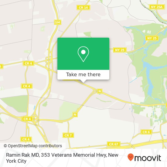 Ramin Rak MD, 353 Veterans Memorial Hwy map