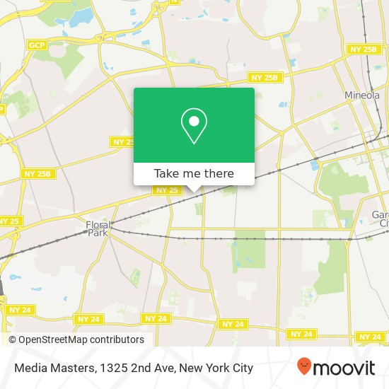 Mapa de Media Masters, 1325 2nd Ave
