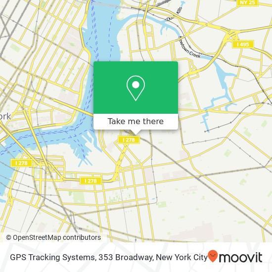GPS Tracking Systems, 353 Broadway map
