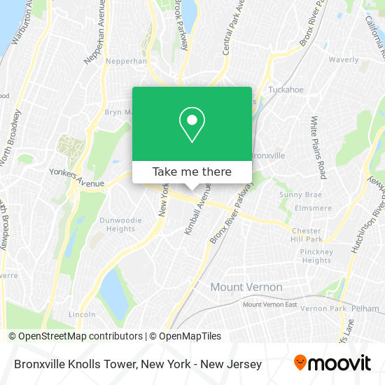 Mapa de Bronxville Knolls Tower