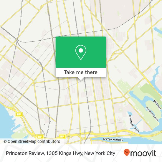 Princeton Review, 1305 Kings Hwy map