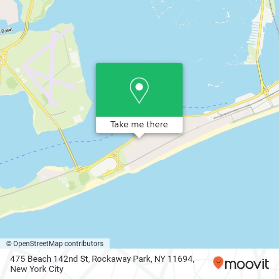 Mapa de 475 Beach 142nd St, Rockaway Park, NY 11694