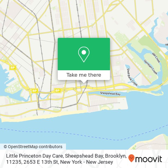 Little Princeton Day Care, Sheepshead Bay, Brooklyn, 11235, 2653 E 13th St map