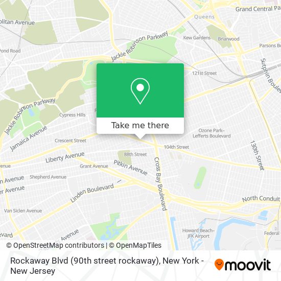 Rockaway Blvd (90th street rockaway) map