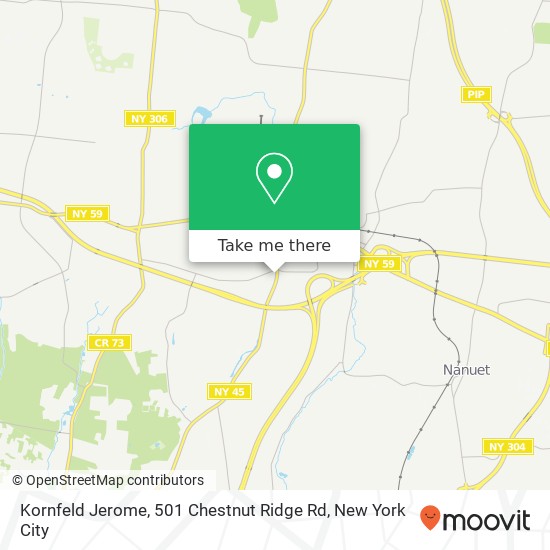 Mapa de Kornfeld Jerome, 501 Chestnut Ridge Rd