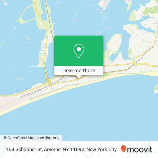 Mapa de 169 Schooner St, Arverne, NY 11692