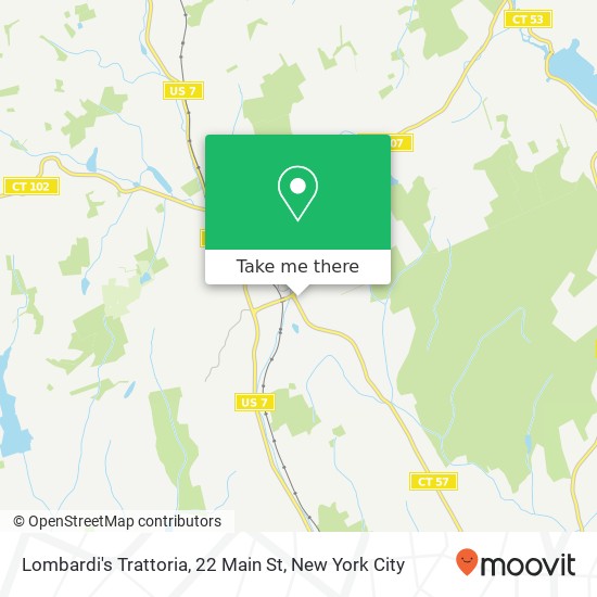 Lombardi's Trattoria, 22 Main St map
