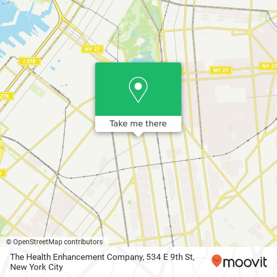 Mapa de The Health Enhancement Company, 534 E 9th St