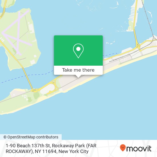 Mapa de 1-90 Beach 137th St, Rockaway Park (FAR ROCKAWAY), NY 11694