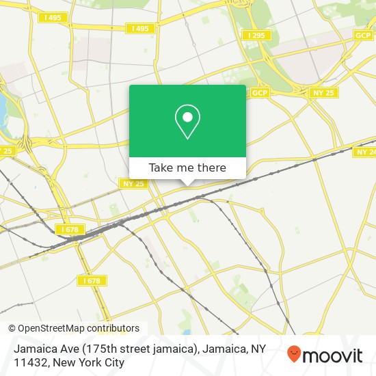 Mapa de Jamaica Ave (175th street jamaica), Jamaica, NY 11432