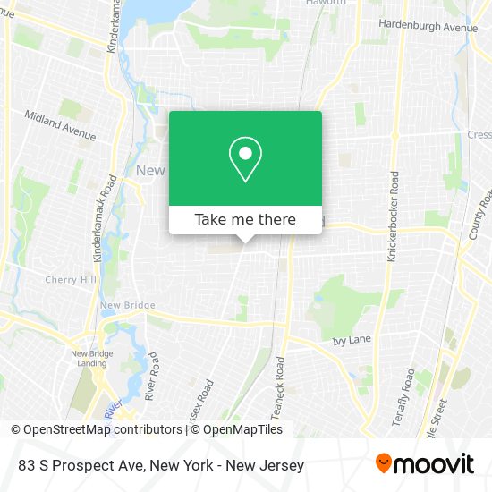 Mapa de 83 S Prospect Ave