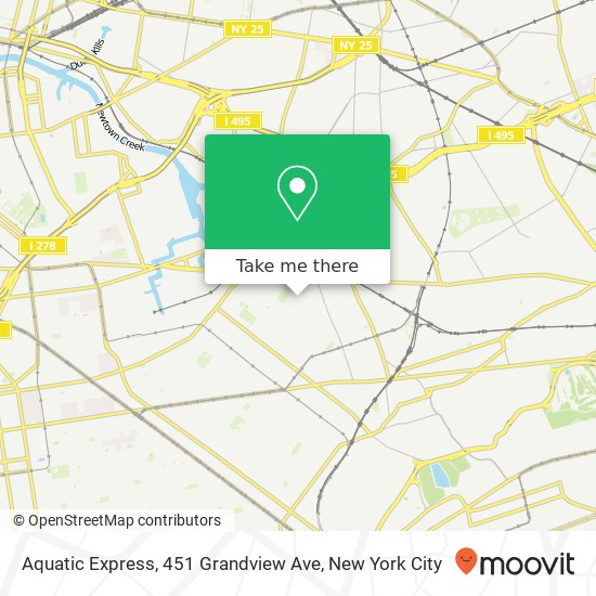 Mapa de Aquatic Express, 451 Grandview Ave