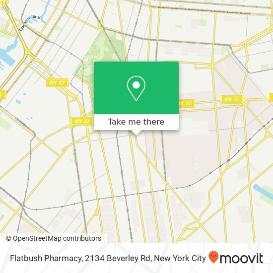 Mapa de Flatbush Pharmacy, 2134 Beverley Rd