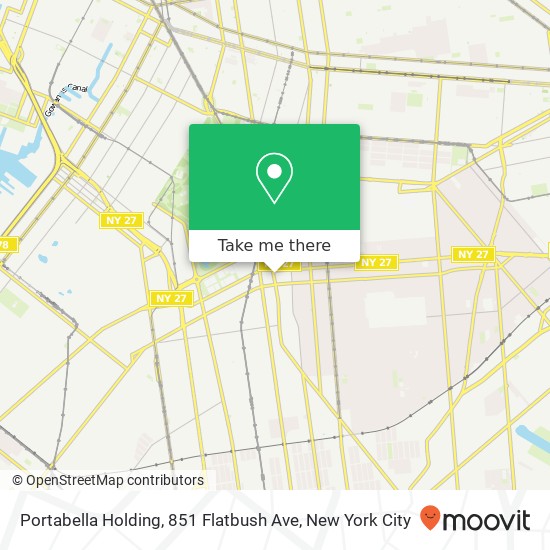 Portabella Holding, 851 Flatbush Ave map
