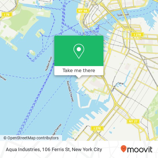 Mapa de Aqua Industries, 106 Ferris St