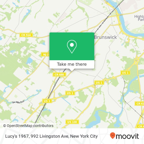 Mapa de Lucy's 1967, 992 Livingston Ave