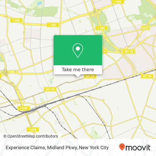 Experience Claims, Midland Pkwy map