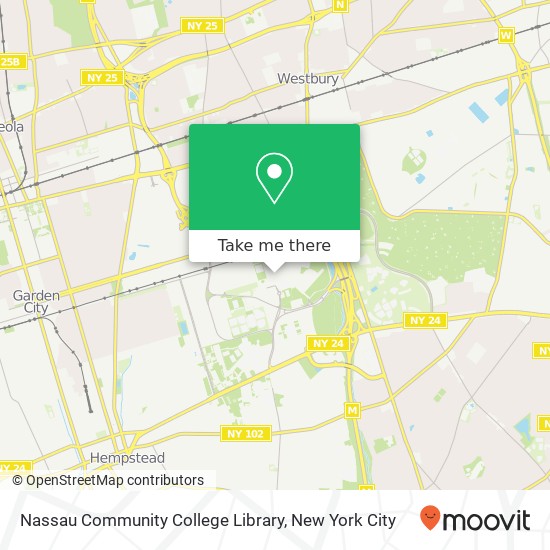 Nassau Community College Library map