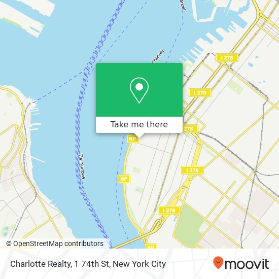 Mapa de Charlotte Realty, 1 74th St