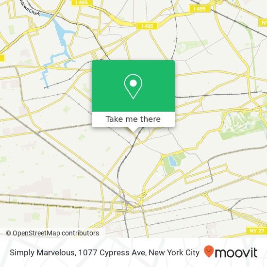 Mapa de Simply Marvelous, 1077 Cypress Ave