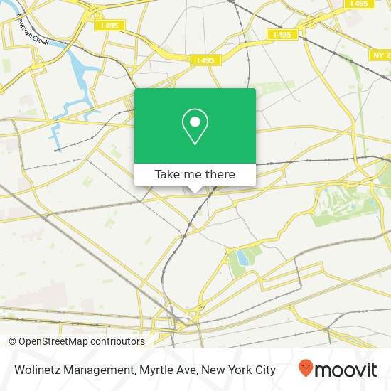 Mapa de Wolinetz Management, Myrtle Ave