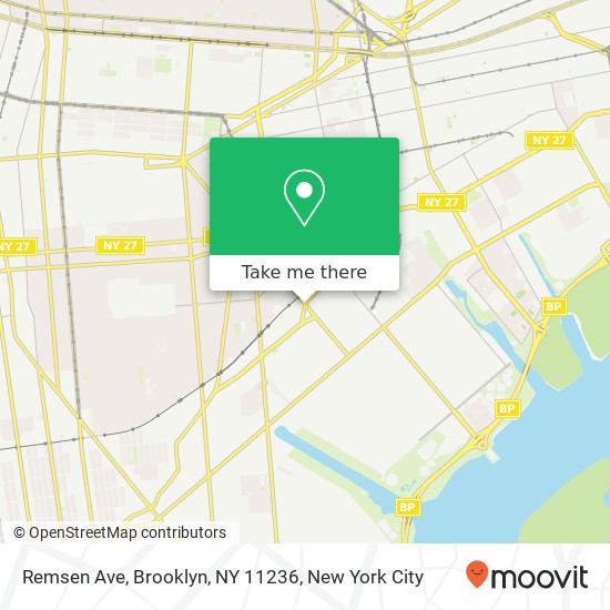 Remsen Ave, Brooklyn, NY 11236 map