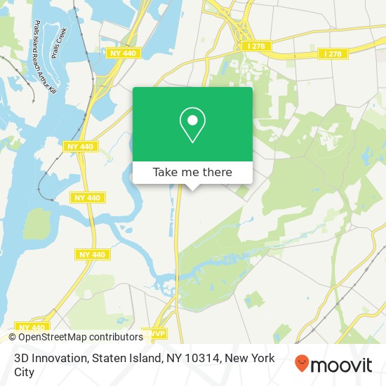 3D Innovation, Staten Island, NY 10314 map