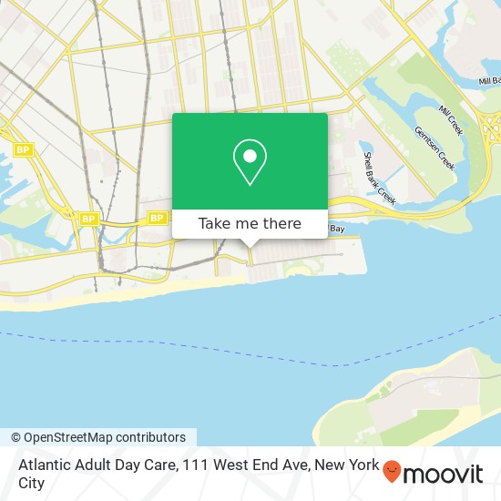 Mapa de Atlantic Adult Day Care, 111 West End Ave