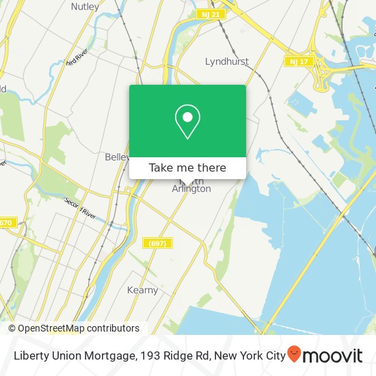 Liberty Union Mortgage, 193 Ridge Rd map