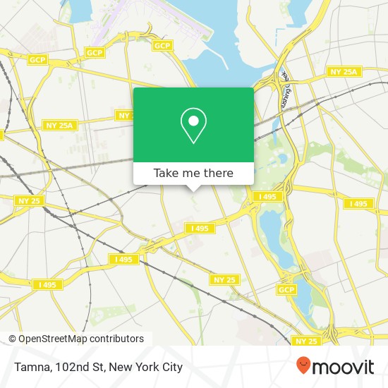 Mapa de Tamna, 102nd St