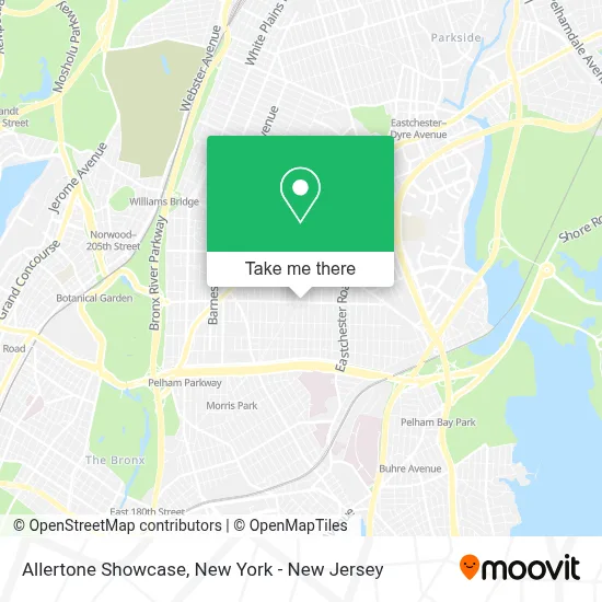 Allertone Showcase map